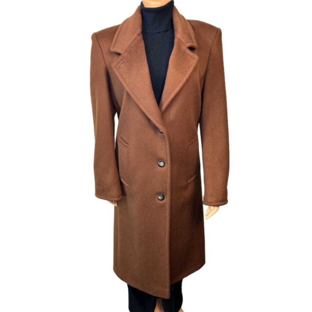 Ashley Scott Petite Coat Pure Wool Caramel mid length 100% Pure Wool Size SP